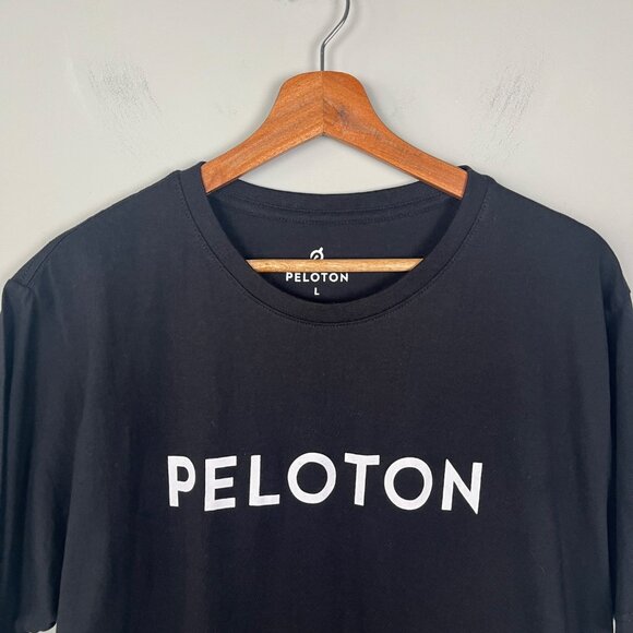 Peloton 100 Rides Century Black Short Sleeve T- Shirt Unisex Sz. L 100% Cotton - Picture 3 of 7